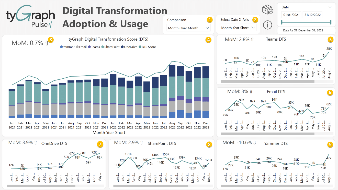 Tygraph Pulse Digital Transformation Adoption and Usage