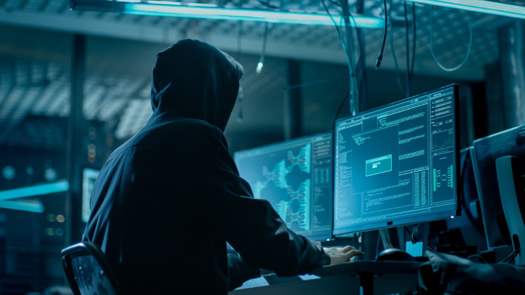 cybercriminal hacking corporate data